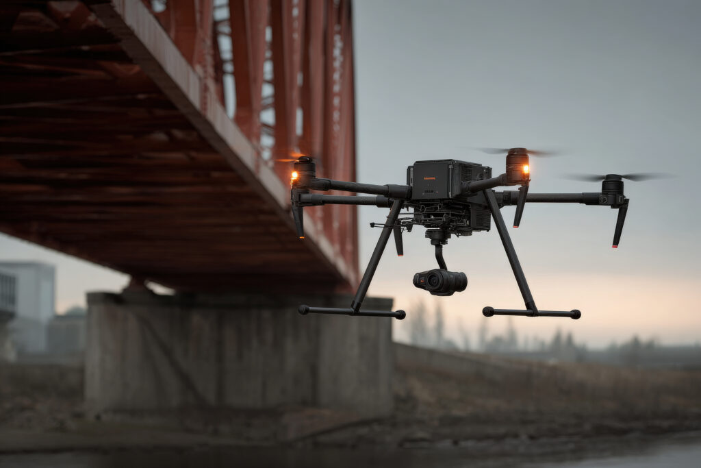 橋梁などのインフラ点検で活躍する産業用ドローン